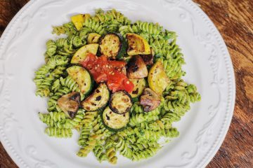Basil Pesto Grilled Vegetables