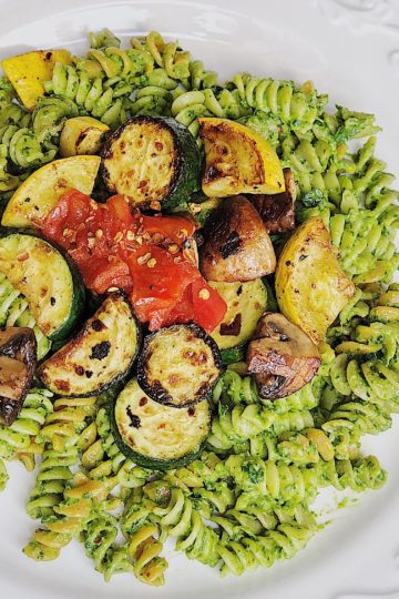 Basil Pesto Grilled Vegetables