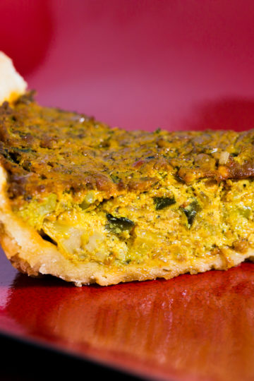 Vegan Quiche with Chorizo